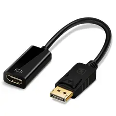 GENERICO - Adaptador Displayport a Hdmi Cable Convertidor Negro