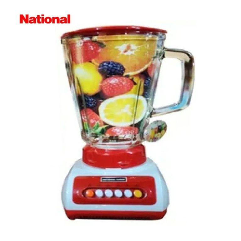 Licuadora Turbo con Doble Vaso de Vidrio Templado 900W Rojo