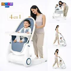 GENERICO - Silla comedor para niños premium 4 en 1
