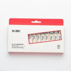 GENERICO - Miya Himi Gouache en tubo Nueva Visión Set 12 colores12ml