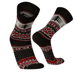 SILVERA NANOTECH - Medias navideñas mujer hombre de alpaca merino bambu calcetines navideños casuales térmicas