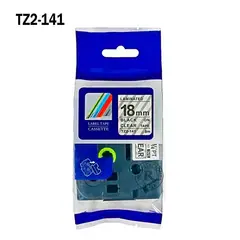 GENERICO - TZ2-141 Cinta Compatible Brother Negro Trasparente 12mm x 8m TZe-141