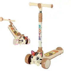 GENERICO - Scooter para niño musical y llantas luces led gatito