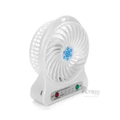 GENERICO - Ventiladora Versatil de Mano Blanco Y+Ligas de Regalo
