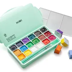 GENERICO - Miya Himi Gouache JellyCup Nueva Visión 18 colores+3pinceles