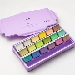 GENERICO - Miya Himi Gouache JellyCup 18 colores pasteles 30ml