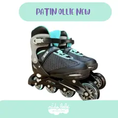 OLLIE - PATIN para niño modelo black TURQUESA 34-37