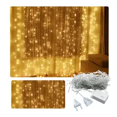 GENERICO - Cortina Led 3 x 2 CABLE PLASTIFICADO