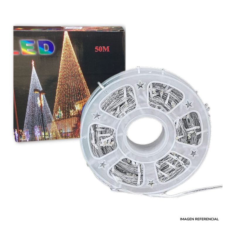 Rollo luces navideñas LED Cálida 50 M