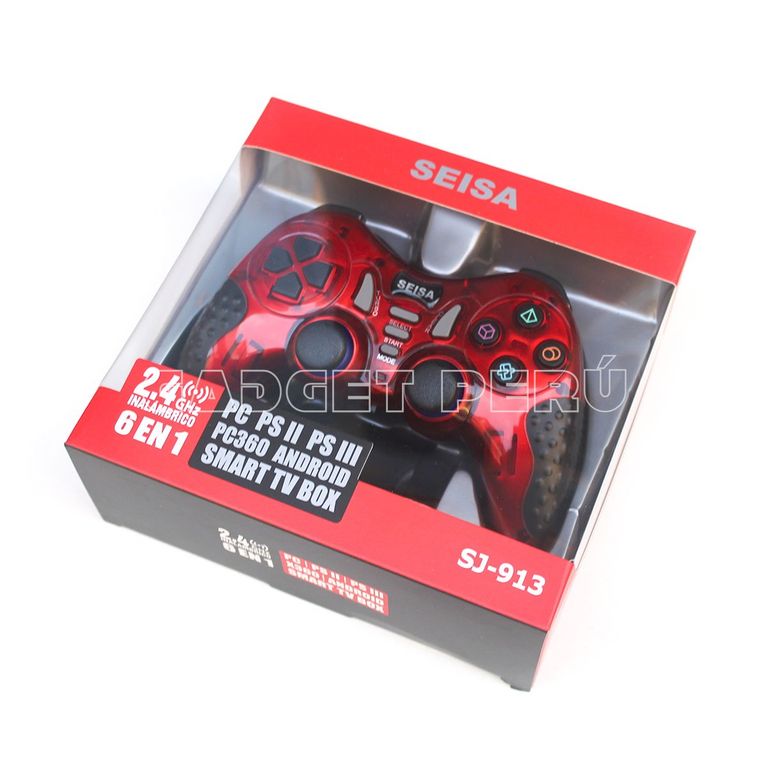 Mando Gamepad Sj913 Inalámbrico Pc Ps2 Ps3 Android Smart Tv