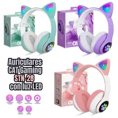 GENERICO - Audifonos CAT Gaming Con luz LED STN-28