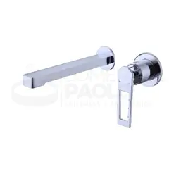 FRATELLI - MEZCLADORA MONOCOMANDO DE LAVATORIO A PARED CROMADO