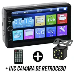 SEISA - Autoradio MP5 Pantalla Táctil con Cámara de retroceso Bluetooth Usb