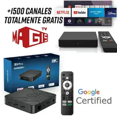 GENERICO - Convertidor Tv Android Certificado Con Entrada De Red Versión 2024 4k