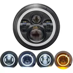 GENERICO - Faros Led 7 Inch Motorcycle Harley Jeep Wrangler Vocho