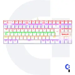 REDRAGON - TECLADO MECANICO KUMARA WHITE K552W-RGB RED SWITCH ESP USB