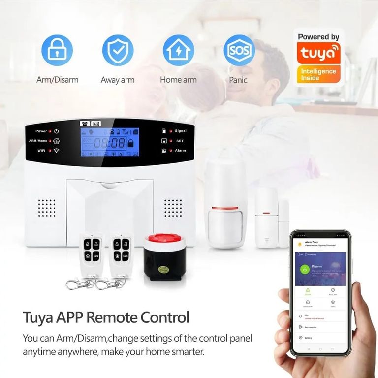 Sistema de Alarma de Casa 4g Inalámbrica Smart Pst+Gsm PST-30A-4G