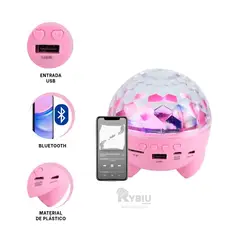 GENERICO - Reflector Portatil y Ligero Tono Rosado Y+Gift Stickers