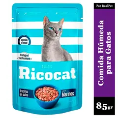 RICOCAT - Comida Húmeda para Gato Marinos 85gr