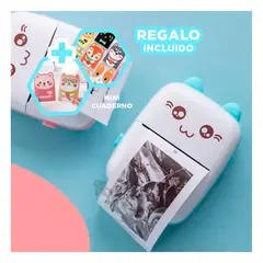 GENERICO - Impresora Portatil Fabuloso en Tono Celeste Y+Gift Stickers
