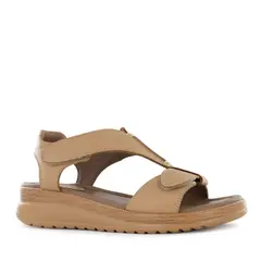 ECCO - Sandalias Mujer Wasi02 Camel Cuero Natural