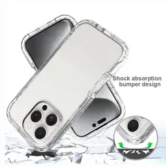 CASE - 360 Son 3 En 1 Transparente Para Iphone 16 Pro Max - Clear