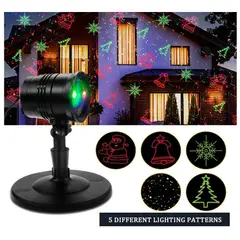 GENERICO - Luces Láser De Navidad Rojo Y Verde Con Control Remoto Inalámbrico