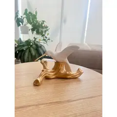 MAP DESIGN HOME - Adorno Colibri en Tronco 21x14x14 cm