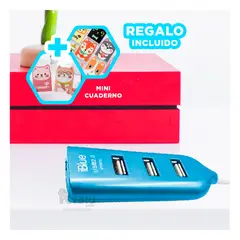 GENERICO - Extension de Alta Durabilidad USB Turqueza Y+Regalo Agendita