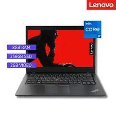 LENOVO - Laptop Reacondicionada Thinkpad L480 - 14pulgadas - I7 - 8GB RAM - 256 SSD - Negro