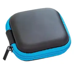 GENERICO - Case Estuche Funda Protector Para Auriculares COLOR NEGRO CELESTE