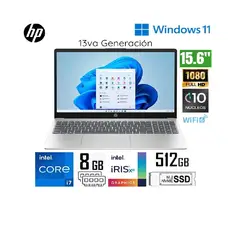 HP - 15-FD0008LA INTEL COREI7-1355U 512SSD 8GB 15.6 FHD WIN 11