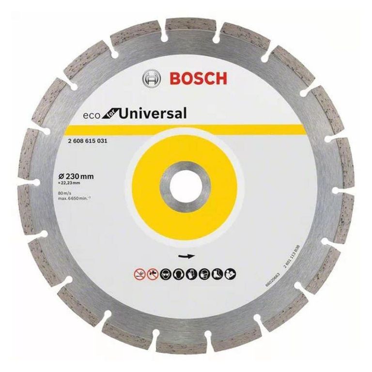 DISCO DIAMANTADO SEGMENTADO CORTE CONCRETO UNIVERSAL 9 ECO -