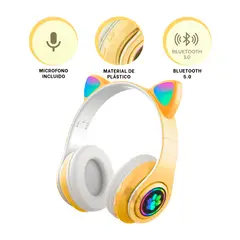 GENERICO - Orejera Kawai con Orejitas Tono Amarillo Y+Post-it Adhesivos