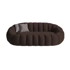 BARAKA HOME - Sofá Aura Cozy 2 Cuerpos - Chocolate