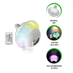 GENERICO - Luz Electronico de Bocina Led Multicolor Y+Regalo Stickers