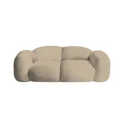 BH BARAKA HOME PREMIUM - Sofá Premium Nube 2 Cuerpos - Beige Claro