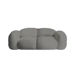 BH BARAKA HOME PREMIUM - Sofá Premium Nube 2 Cuerpos - Gris Oscuro