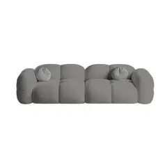 BH BARAKA HOME PREMIUM - Sofá Premium Nube 4 Cuerpos - Gris Oscuro