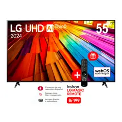 LG - Televisor 55 Smart 55UT7300PSA UHD 4K Wifi + Control Magic Remote MR24GN
