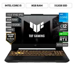 ASUS - Laptop Gamer Core i5 12500H RTX3050 8GB 512GB SSD TUF GAMING F15