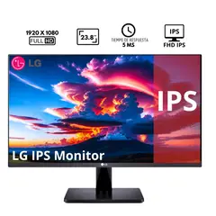 LG - Monitor 24MS500-B 238 FHD IPS 1920x1080 HDMI x2 Headphone