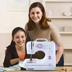 GENERICO - MÁQUINA COSER MULTIFUNCIONAL PORTÁTIL ELÉCTRICA 12PUNTADAS