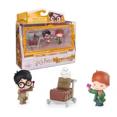 HARRY POTTER - Micro Figuras Ron y Hedwig Wizarding World