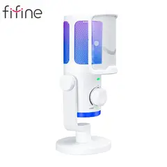 FIFINE - Micrófono AM6 WHITE
