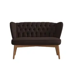 BH BARAKA HOME PREMIUM - Sofá Premium Chester Pearl 2 Cuerpos - Chocolate