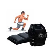 GENERICO - Tobilleras con lastre de arena para entrenamiento gym 1 kg