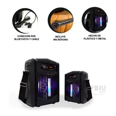 GENERICO - Altavoz para Reuniones o Fiestas en Negro Y+Gift Stickers