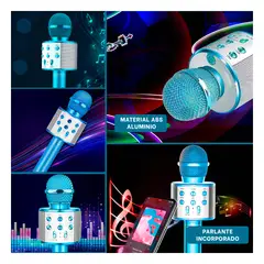 GENERICO - Mic Facil de Activar en Azul Y+Regalo Ligas para Peinar