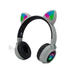 GENERICO - Auriculares Luminosos Color Plomo Y+Envoltorio de Regalo